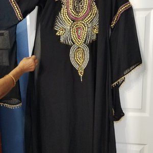 Long beautiful black dress